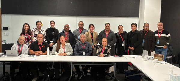 Image of Country Liaison Officers and labour mobility officials from across the Pacific at a specialised wellbeing and resilience workshop in Wellington.