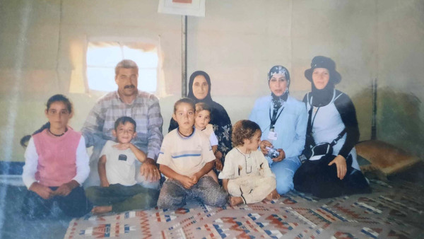 Shahen’s family in Ruwaished camp 