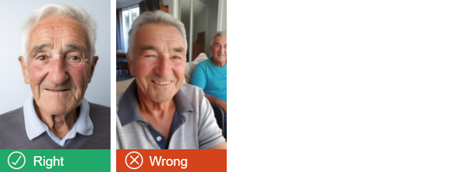 There is just one person in the photo on the left but there is a second person in the background of the photo on the right. 