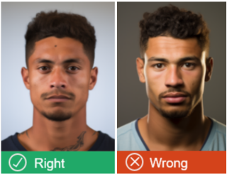 The photo on the left is an example of good lighting. The lighting in the photo on the right is too dark.